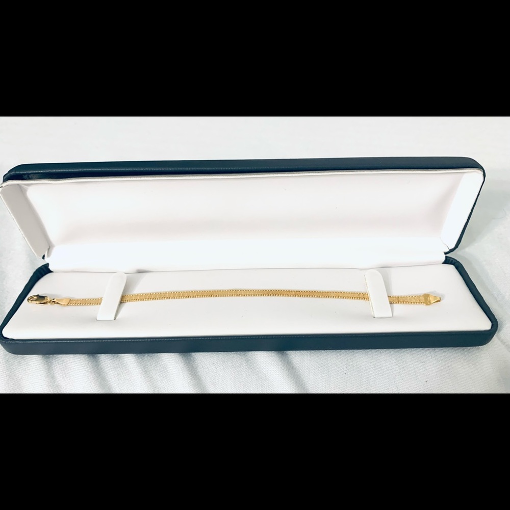 14K Gold flat Bracelet